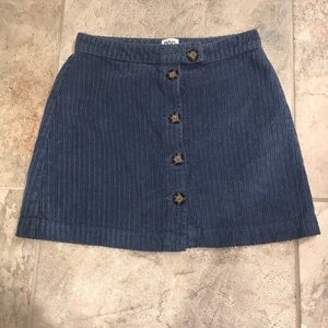 BDG Urban Outfitters 🔵corduroy button down mini skirt S